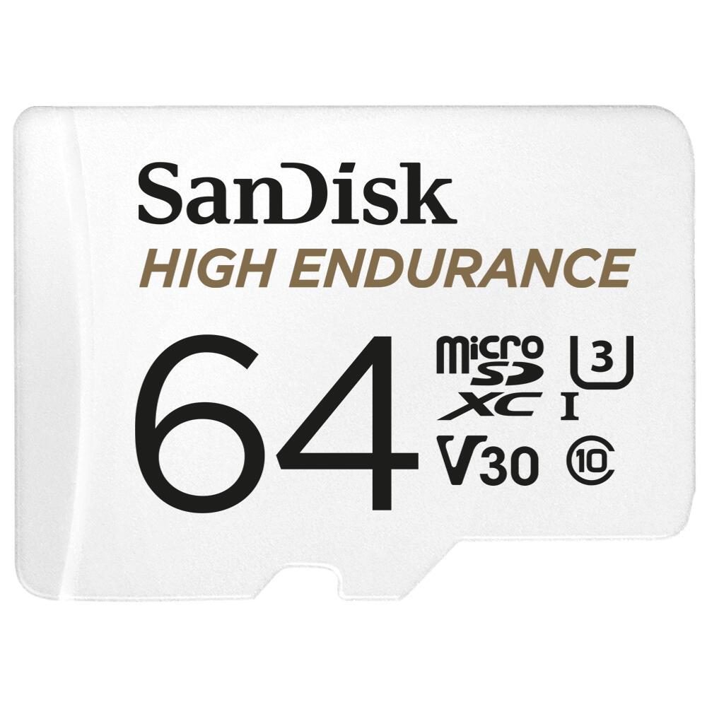 SanDisk High Endurance microSDXC 64GB-for dash cams & home monitoring,Full HD... von Sandisk