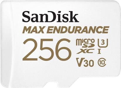 SanDisk Max Endurance - Flash-Speicherkarte (microSDXC-an-SD-Adapter inbegriffen) - 256GB - Video Class V30 / UHS-I U3 / Class10 - microSDXC UHS-I (SDSQQVR-256G-GN6IA) von Sandisk