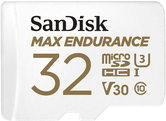 SanDisk Max Endurance - Flash-Speicherkarte (microSDXC-an-SD-Adapter inbegriffen) - 32GB - Video Class V30 / UHS-I U3 / Class10 - microSDXC UHS-I (SDSQQVR-032G-GN6IA) von Sandisk