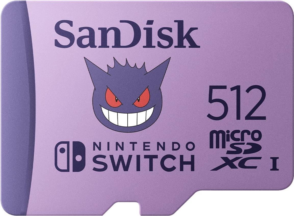 SanDisk Nintendo Switch Pokémon - Flash-Speicherkarte - 512 GB - Video Class V30 / UHS-I U3 - microSDXC UHS-I (SDSQXAO-512G-GN6ZK) von Sandisk
