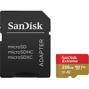 SanDisk Speicherkarte microSDXC-Card Extrem 256 GB SanDisk Speicherkarte microSDXC-Card Extrem 256 GB von Sandisk
