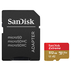 SanDisk Speicherkarte microSDXC-Card Extrem 512 GB SanDisk Speicherkarte microSDXC-Card Extrem 512 GB von Sandisk