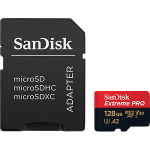 SanDisk Speicherkarte microSDXC-Card Extrem PRO 128 GB SanDisk Speicherkarte microSDXC-Card Extrem PRO 128 GB von Sandisk