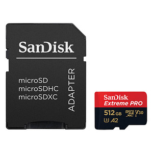 SanDisk Speicherkarte microSDXC-Card Extrem PRO 512 GB von Sandisk