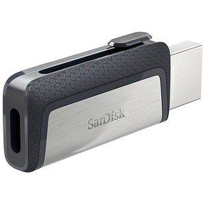 SanDisk USB-Stick Ultra Dual Drive USB Type-C silber, grau 64 GB von Sandisk