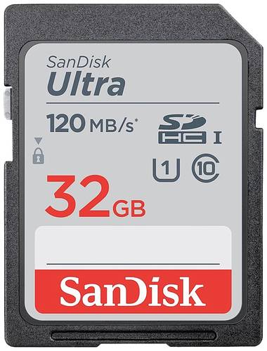 SanDisk Ultra® 32GB SDHC-Karte 32GB Class 10, UHS-I von Sandisk