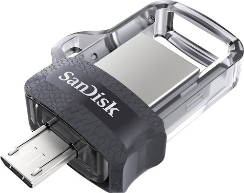 SanDisk Ultra® Dual Drive m3.0 USB-Zusatzspeicher Smartphone/Tablet 256GB Micro USB (OTG), USB 3.2 von Sandisk