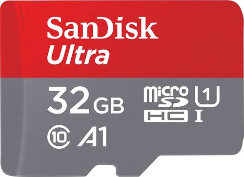 SanDisk Ultra® microSDHC microSDHC-Karte 32GB Class 10, UHS-I inkl. SD-Adapter von Sandisk