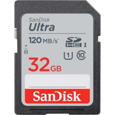 SanDisk Ultra 32 GB SDHC Speicherkarte 2020 (120 MB/s, Class 10, UHS-I) von Sandisk