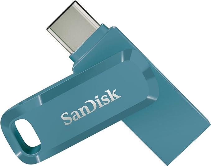 SanDisk Ultra Dual Drive Go USB 128GB USB-Stick USB Type-A / USB Type-C 3.2 Gen 1 (3.1 Gen 1) Blau (SDDDC3-128G-G46NBB) von Sandisk