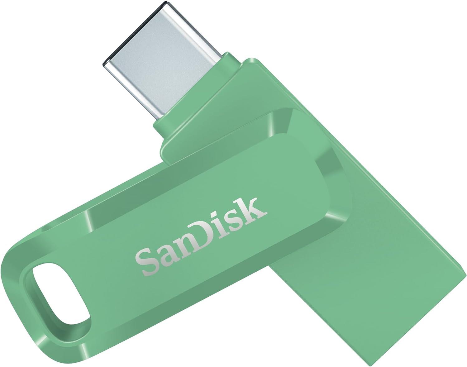 SanDisk Ultra Dual Drive Go USB 128GB USB-Stick USB Type-A / USB Type-C 3.2 Gen 1 (3.1 Gen 1) Grün (SDDDC3-128G-G46AG) von Sandisk