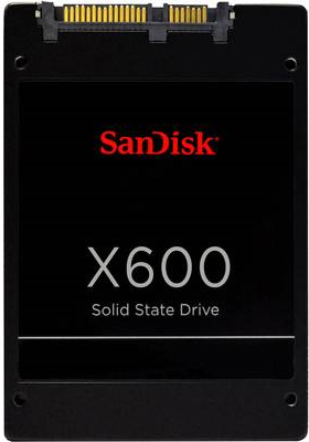 SanDisk X600 - SSD - verschlüsselt - 2TB - intern - 2.5 (6,4 cm) - SATA 6Gb/s - Self-Encrypting Drive (SED) (SD9TB8W-2T00-1122) von Sandisk