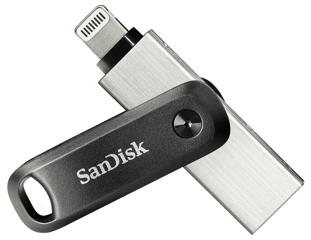 SanDisk iXpand USB-Stick 64 GB USB Type-A / Lightning 3.2 Gen 2 (3.1 Gen 2) Schwarz, Silber von Sandisk