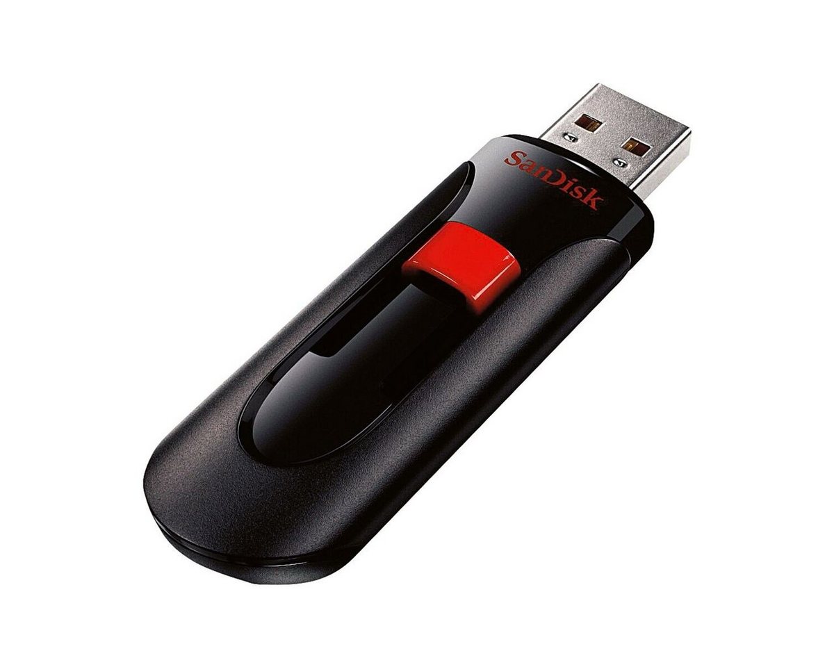 Sandisk Cruzer Glide USB-Stick (Lesegeschwindigkeit 12 MB/s, mit einziehbarem USB-Anschluss) von Sandisk