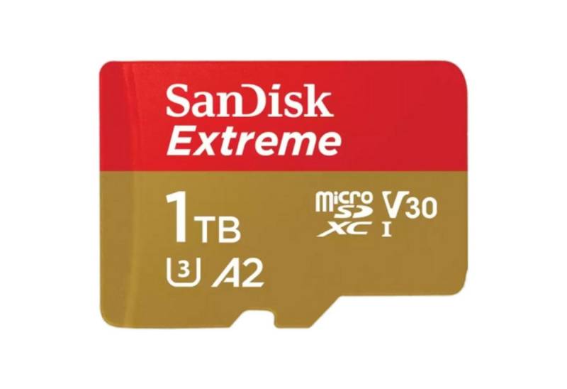 Sandisk EXTREME micro-SDXC Speicherkarte (1000 GB, Class 10, UHS-I (U3), 190,00 MB/s Lesegeschwindigkeit) von Sandisk