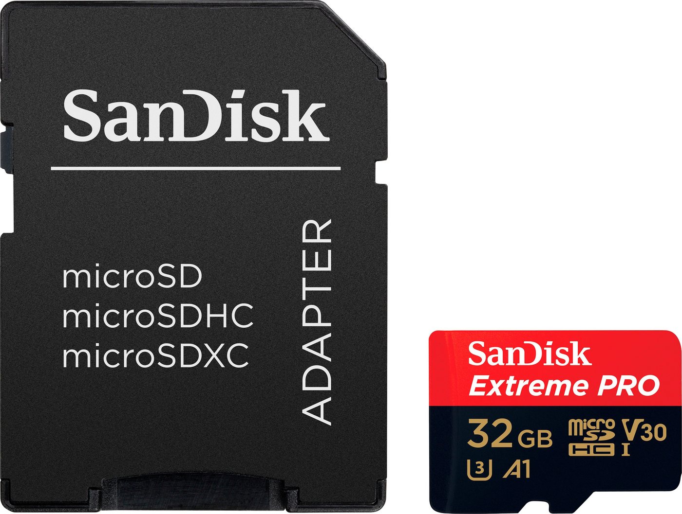 Sandisk Extreme® PRO microSDHC™ UHS-I 32 GB Speicherkarte (32 GB, UHS Class 3, 100 MB/s Lesegeschwindigkeit) von Sandisk