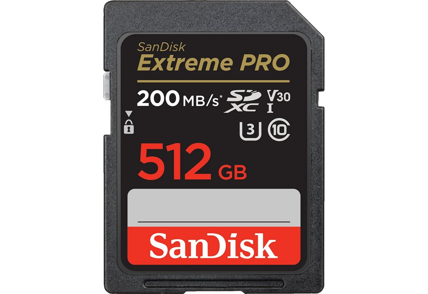 Sandisk SanDisk Extreme PRO 512 GB SDXC, Speicherkarte, Speicherkarte (512 GB, 200 MB/s Lesegeschwindigkeit) von Sandisk