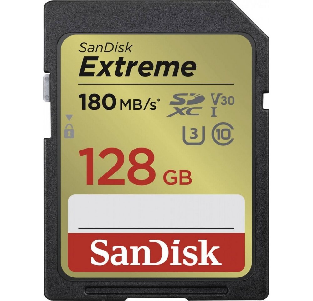 Sandisk Extreme SDXC 128GB - Speicherkarte - schwarz externer Speicher (128 GB) von Sandisk