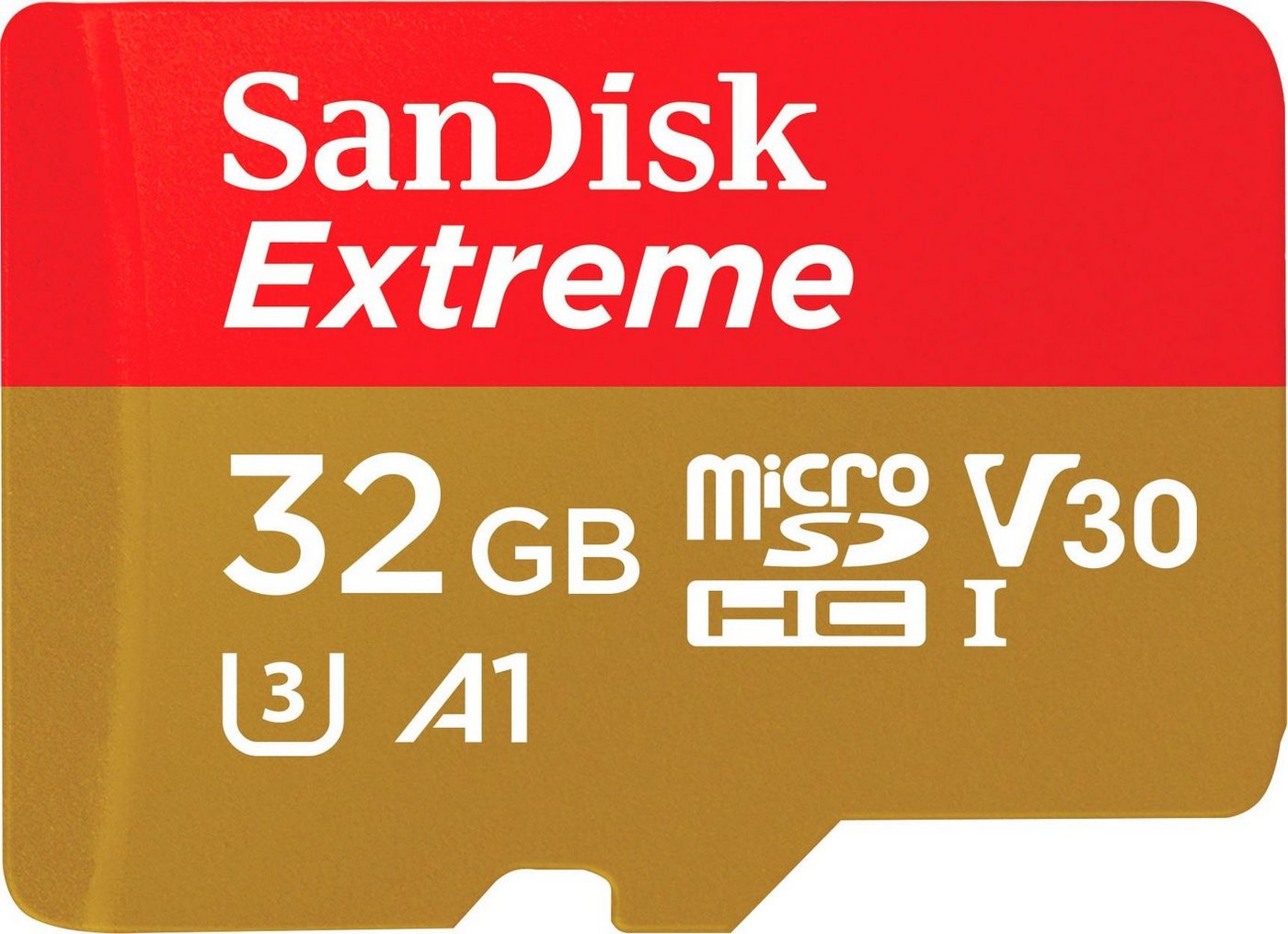 Sandisk Extreme microSDHC Speicherkarte (32 GB, UHS Class 3, 100 MB/s Lesegeschwindigkeit, SD-Adapter, Rescue Pro Deluxe) von Sandisk