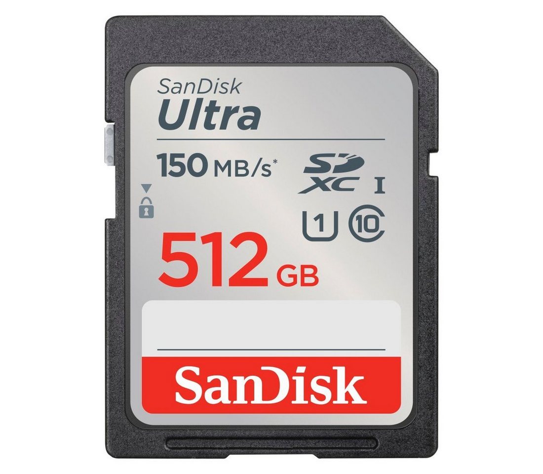 Sandisk SDXC Ultra 512GB (Class 10/UHS-I/150MB/s) Speicherkarte (512 GB, UHS-I Class 10, 150 MB/s Lesegeschwindigkeit) von Sandisk