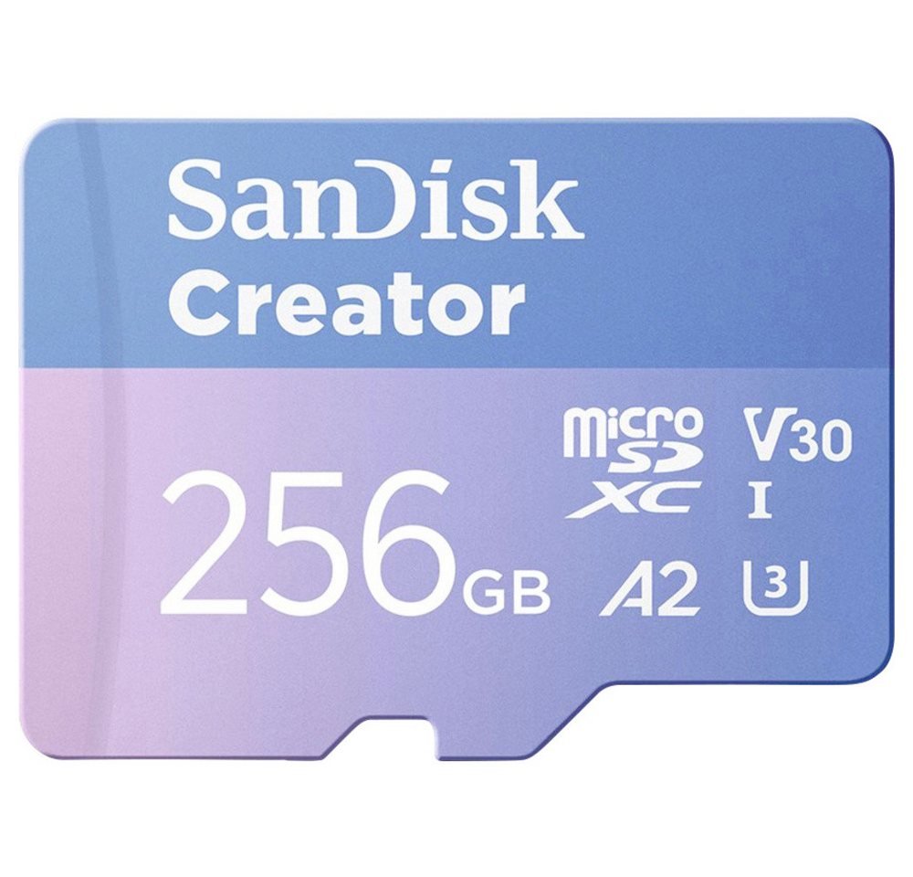 Sandisk SanDisk Creator microSDXC-Karte Retail 256 GB A2 Application Performan Speicherkarte Sandisk SanDisk Creator microSDXC-Karte Retail 256 GB A2 Application Performan Speicherkarte von Sandisk