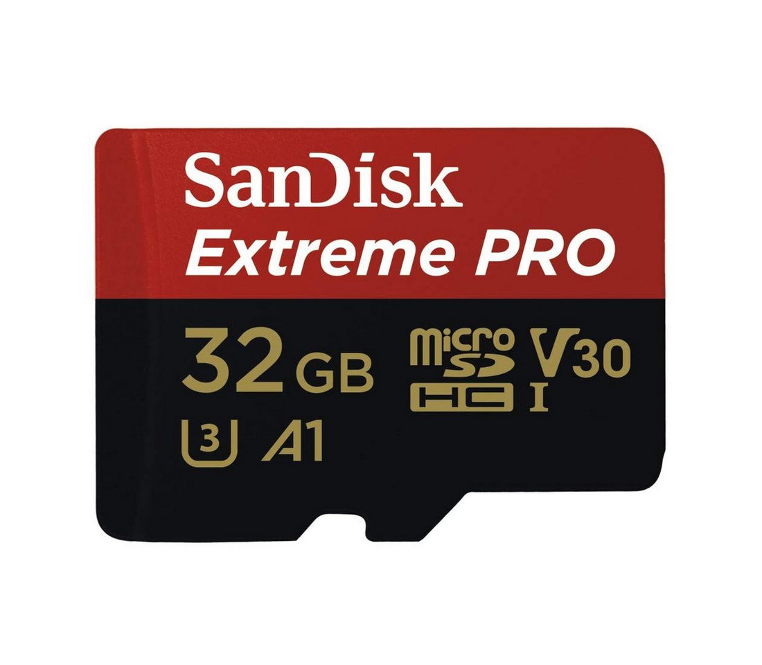 Sandisk SanDisk Extreme Pro microSDHC A1 UHS-I U3 Speicherkarte + Adapter 32GB Speicherkarte Sandisk SanDisk Extreme Pro microSDHC A1 UHS-I U3 Speicherkarte + Adapter 32GB Speicherkarte von Sandisk
