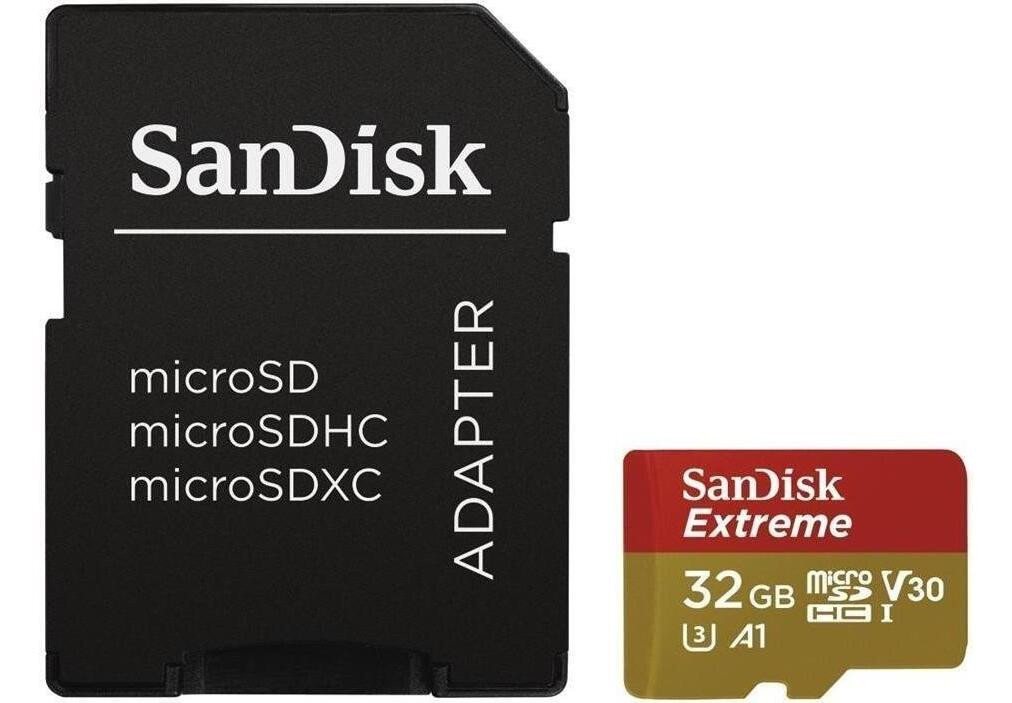 Sandisk SanDisk Extreme R100/W60 microSDHC 32GB Kit, UHS-I Speicherkarte Sandisk SanDisk Extreme R100/W60 microSDHC 32GB Kit, UHS-I Speicherkarte von Sandisk