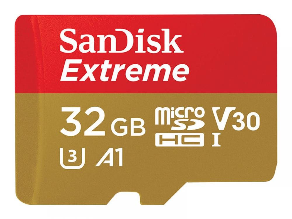 Sandisk SanDisk Extreme micro SDHC A1 UHS-I U3 Speicherkarte + Adapter 32GB Speicherkarte Sandisk SanDisk Extreme micro SDHC A1 UHS-I U3 Speicherkarte + Adapter 32GB Speicherkarte von Sandisk