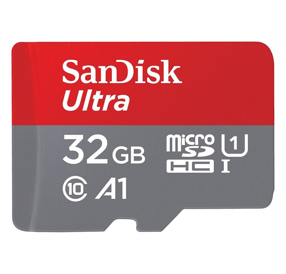 Sandisk SanDisk microSDHC Ultra 32GB + Adapter Speicherkarte (32 GB GB, Wasserdicht) von Sandisk