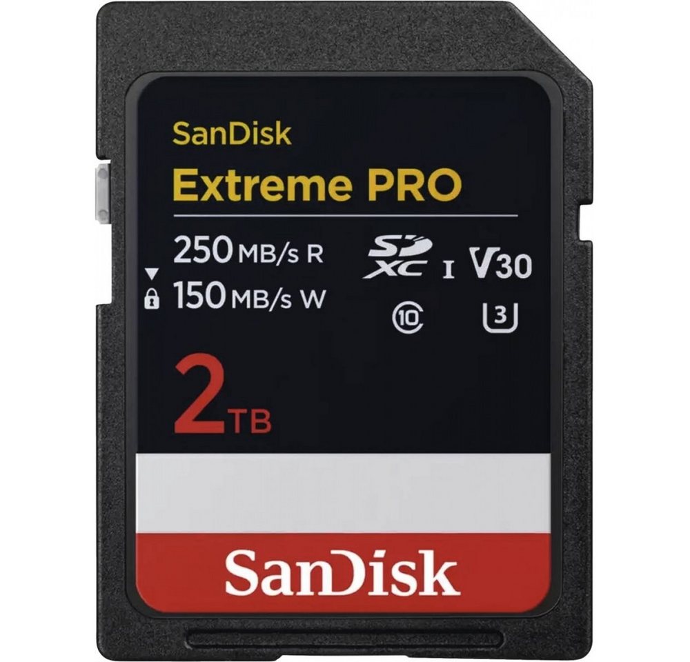 Sandisk Sandisk Extreme PRO SDXC 2TB UHS-I Speicherkarte Speicherkarte (2 TB GB, Ideal für Profis und Technikbegeisterte) von Sandisk