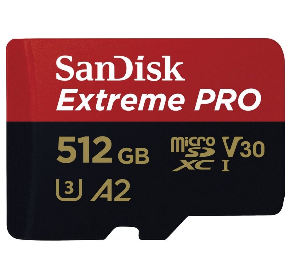 Sandisk Sandisk Extreme PRO microSDXC 512GB Speicherkarten Micro SD-Karte (512 GB Speicherkapazität) von Sandisk