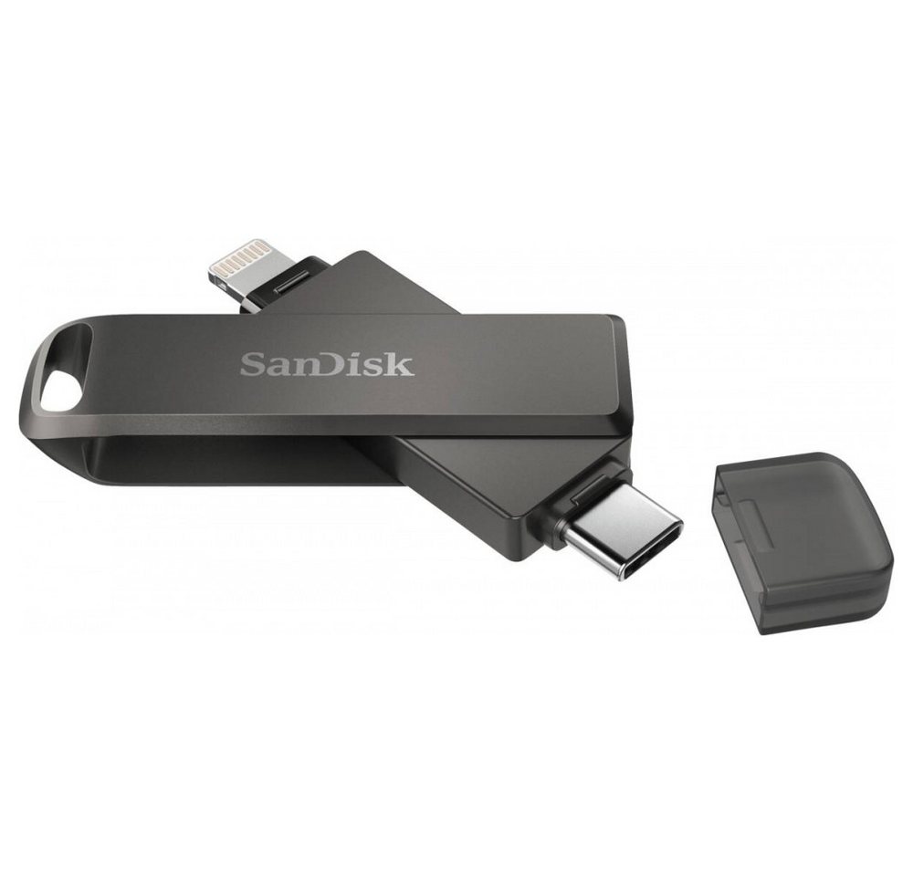 Sandisk iXpand Flash Drive Luxe 64GB USB-Stick USB-Stick (USB 3.1 Typ C Schnittstelle mit Hybrid + Lightning Unterstützung) von Sandisk