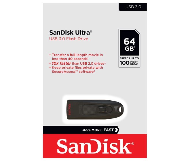 Sandisk USB 3.0 Stick 64GB SDCZ48-064G-U46 Sandisk USB 3.0 Stick 64GB SDCZ48-064G-U46 von Sandisk