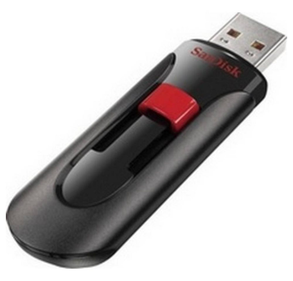 Sandisk USB-Stick 128 GB USB 2.0 USB-Stick (versenkbarer USB-Anschluss) von Sandisk