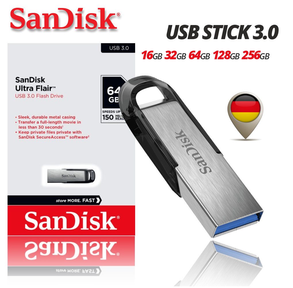 Sandisk SanDisk Ultra Flair USB 3.0 64 GB USB-Stick Sandisk SanDisk Ultra Flair USB 3.0 64 GB USB-Stick von Sandisk