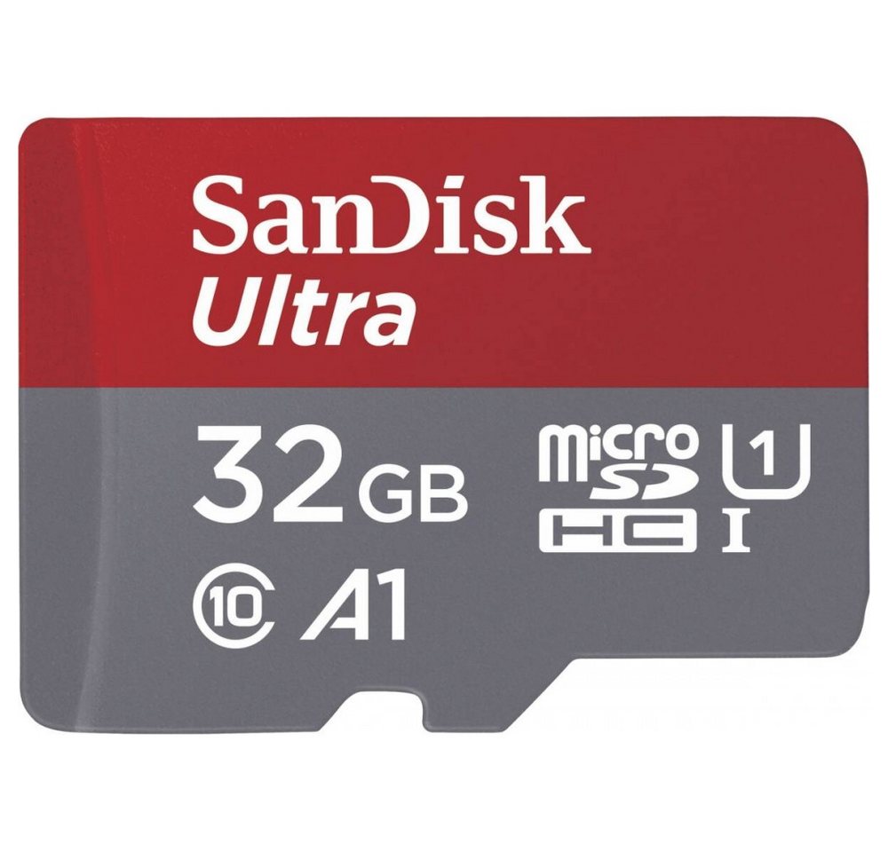Sandisk Ultra microSDHC - Speicherkarte & Adapter - 32 GB - rot Speicherkarte (32 GB) von Sandisk