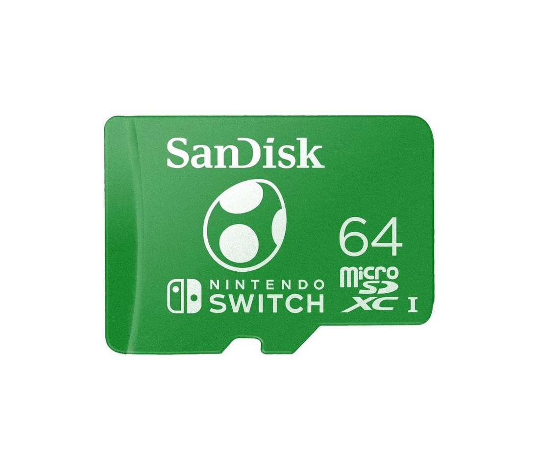 Sandisk microSDXC Extreme, Nintendo licensed Yoshi Edition Speicherkarte (64 GB, 100 MB/s Lesegeschwindigkeit) von Sandisk