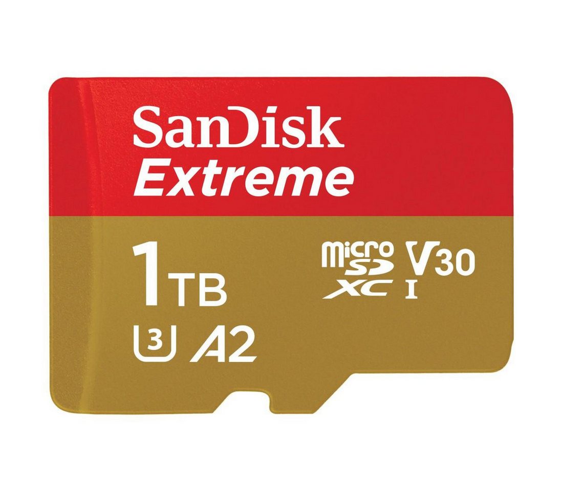 Sandisk microSDXC Extreme Speicherkarte (1000 GB, Video Speed Class 30 (V30)/UHS Speed Class 3 (U3) von Sandisk