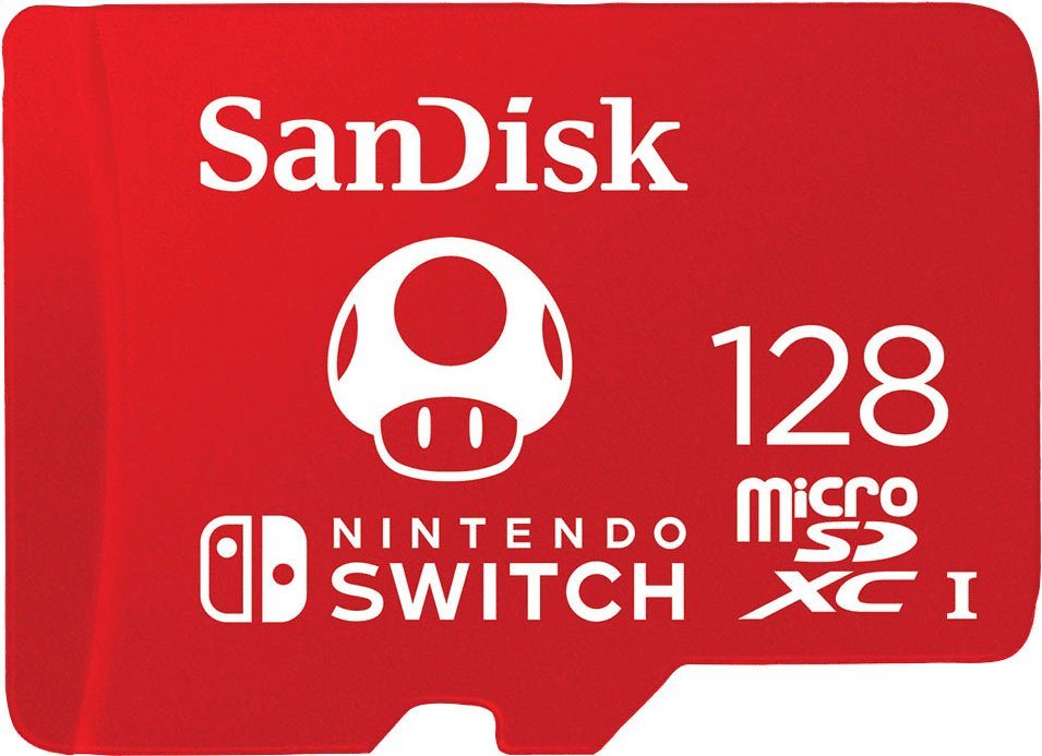 Sandisk microSDXC für Nintendo Switch 128GB Speicherkarte (128 GB, UHS Class 1, 100 MB/s Lesegeschwindigkeit, U3/UHS-I/Cl.10/R100/W90) von Sandisk