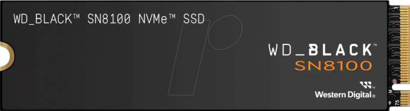 WDS100T1X0M - WD_BLACK SN8100 NVMe-SSD, 1 TB, M.2 von Sandisk