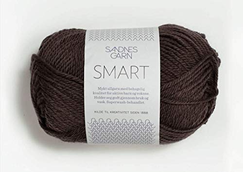 Smart col.4071 dark brown ca.100 m 50 g von Sandnes Garn