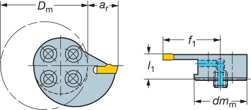 Sandvik Coromant rag551.31–251214–30 T-Max q-cut Kopf für Nuten Sandvik Coromant rag551.31–251214–30 T-Max q-cut Kopf für Nuten von Sandvik Coromant