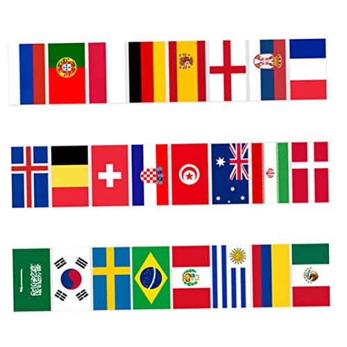 52Pcs Länder Internationale Welt Stick Flaggen, Flaggen der Welt, Weltlandflaggen, Handheld Mini National Wimpel Flaggen für Olympische, Schule Festivals Dekorationen 14X21Cm von Sanfiyya