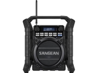 Baustellenradio Sangean Utility-40 DBT DAB+, FM Akkuladung, wiederaufladbar, wasserdicht, stoßfest Schwarz von Sangean Electronics