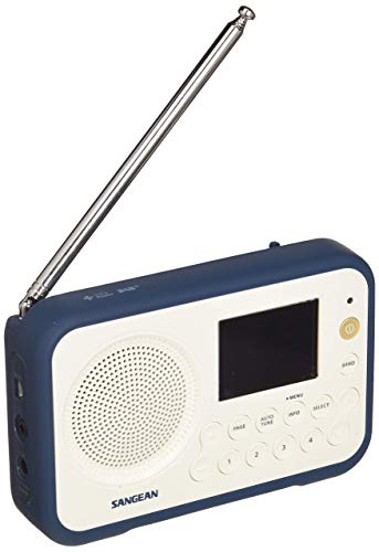 Sangean DAB+ Kofferradio DPR-76 UKW wiederaufladbar Weiß, Blau von Sangean
