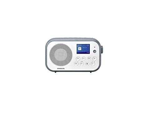 Sangean DPR-42BT tragbares DAB+ Digitalradio (FM-RDS-Tuner, Bluetooth, integrierter Lautsprecher, Batteriebetrieben) , Weiß-Steinblau von Sangean