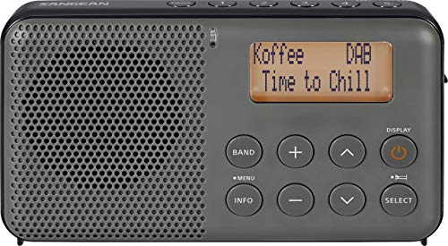 Sangean DPR-64 grey black Sangean DPR-64 DAB+, FM Radio, Alarm, Snooze, LCD Display, Stereo-Kopfhöreranschluss, eingebauter Stereo-Class-D-Verstärker grau-schwarz von Sangean