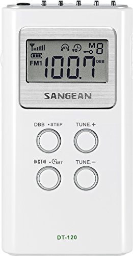 Sangean DT-120 Tragbares radio, Tischenradio, digitales Taschenradio - Weiß von Sangean