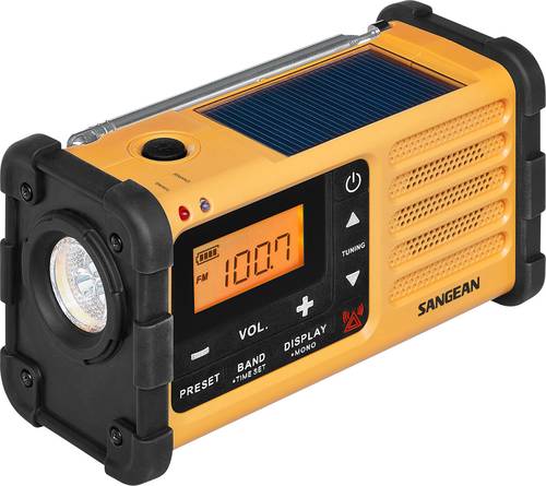 Sangean MMR-88 Outdoorradio UKW, MW Notfallradio Akku-Ladefunktion, Taschenlampe, wiederaufladbar, H von Sangean