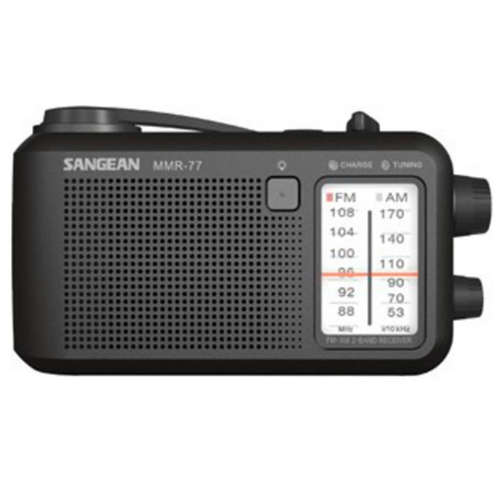 Sangean Notfallradio Radio (Handkurbel, spritzwassergeschützt, Taschenlampe, wiederaufladbar) von Sangean